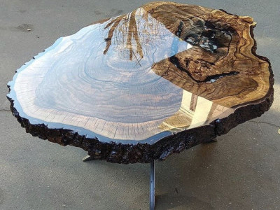 Изготовление мебели на заказ из слэбов натурального дерева